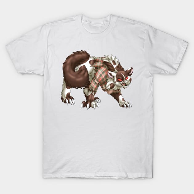 WereCat: Chocolate Bicolor T-Shirt by spyroid101